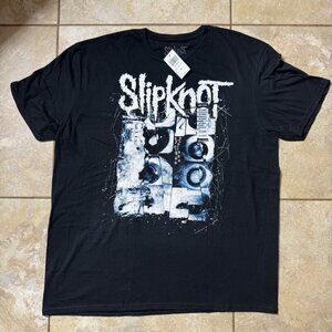 Slipknot Top Men's Black 2X Cotton Band Graphic T-Shirt